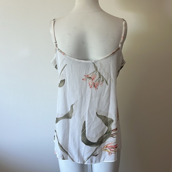 White House Black Market Floral Adjustable Strap Top Size S - Picture 2 of 10